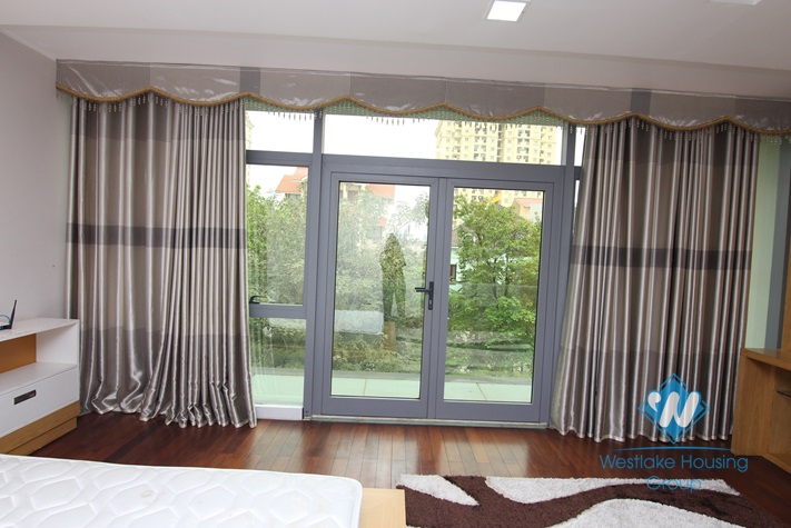 5 storey modern Tay Ho villa for rent with a car garage and elevator