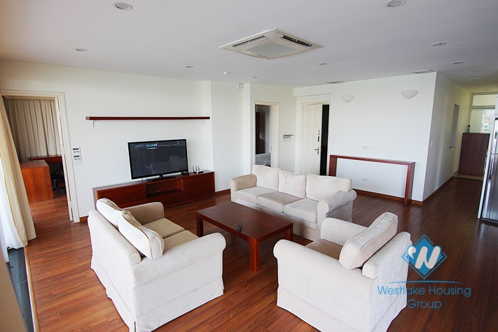 Beautiful apartment with big  balcony for rent in Tay Ho area 