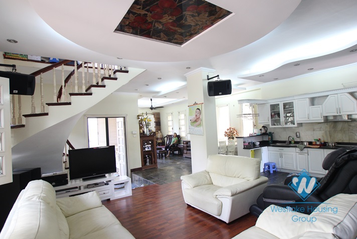 Beautiful house with big garden and swimming pool for lease in An Duong Vuong St, Tay Ho District, Ha Noi