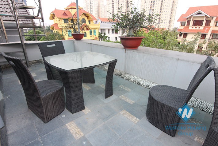 5 storey modern Tay Ho villa for rent with a car garage and elevator