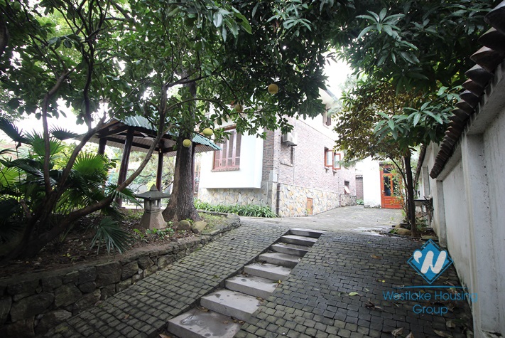 Splendid western style villa with nice yard and beautiful garden near Red River for rent 