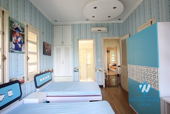 Beautiful house with big garden and swimming pool for lease in An Duong Vuong St, Tay Ho District, Ha Noi