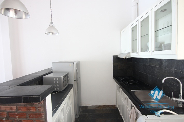 Balcony apartment for rent in Tay Ho district