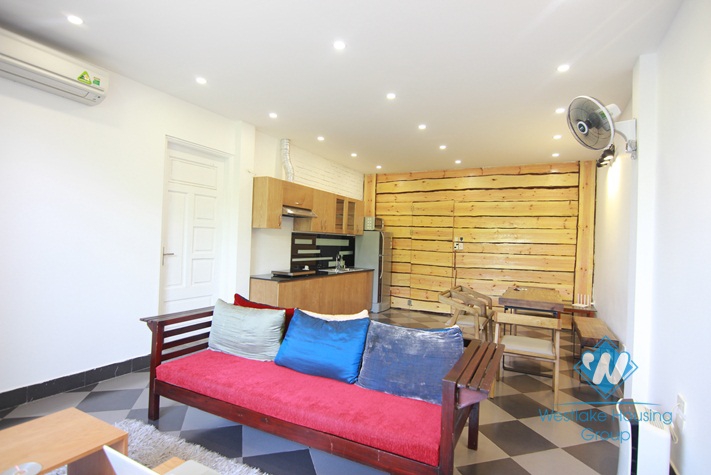Bright & airy lake side apartment for rent on Yen Phu island