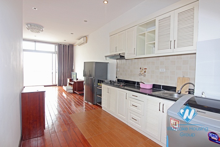 Lakeview balcony apartment for rent in Truc Bach, Ba Dinh