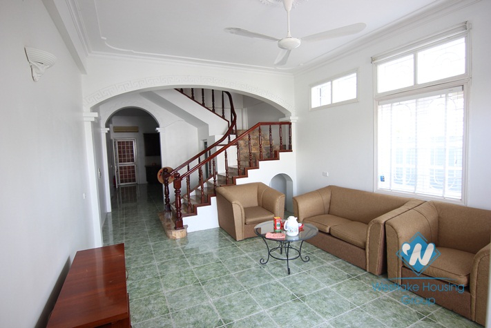 Newly renovated house beside the lake for rent in Westlake, Tay Ho area, Hanoi