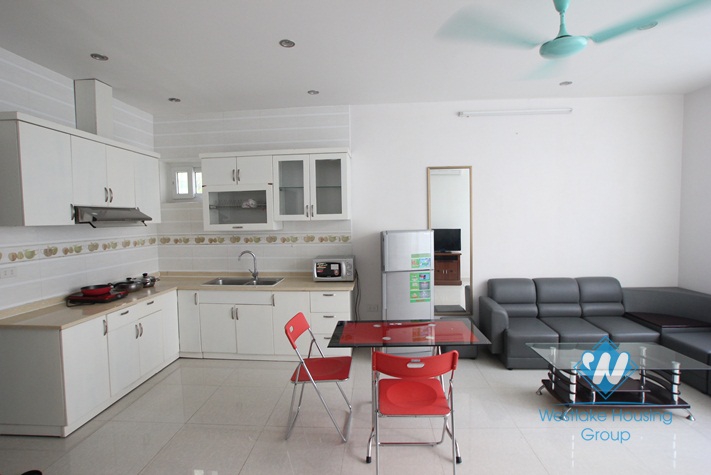 Nice one bedroom with ful furniture and bright, for rent in Xuan Dieu, Tay Ho, Ha Noi