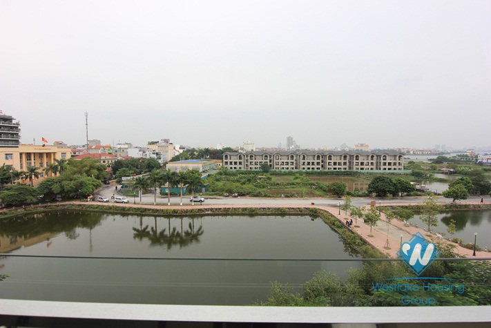 Lake view balcony, brand new apartment for rent in Tay Ho