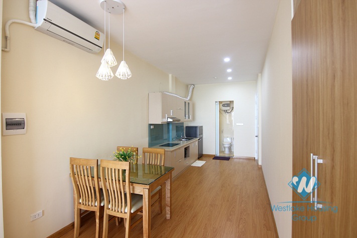 Lake view minimalist studio apartment for rent in Tay Ho
