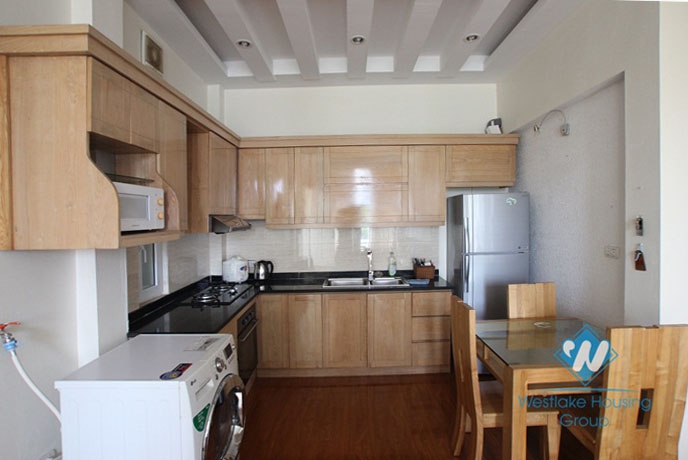 Apartment with lake view for rent in Tran Vu st, Ba Dinh district 