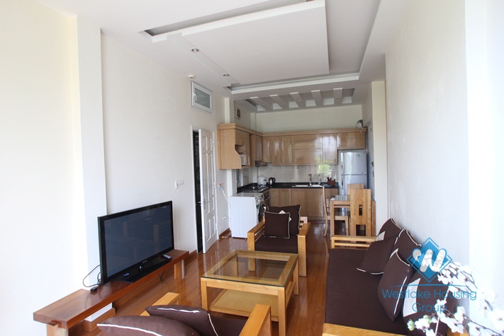 Apartment with lake view for rent in Tran Vu st, Ba Dinh district 