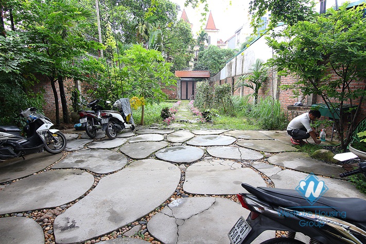 Gorgeous swimming pool garden villa for rent in Tay Ho