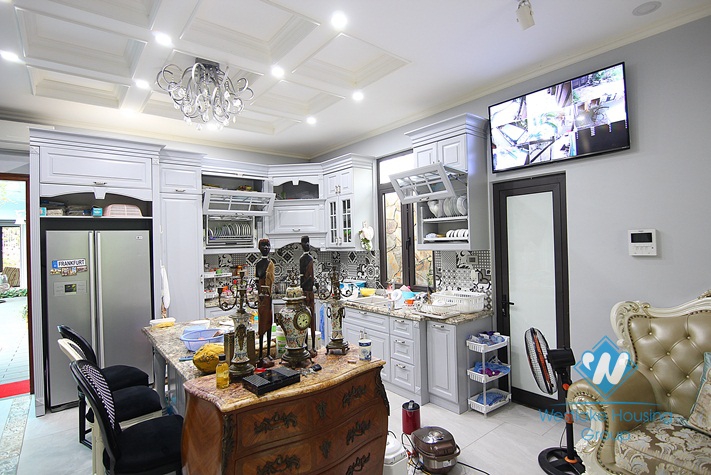 Gorgeous swimming pool garden villa for rent in Tay Ho