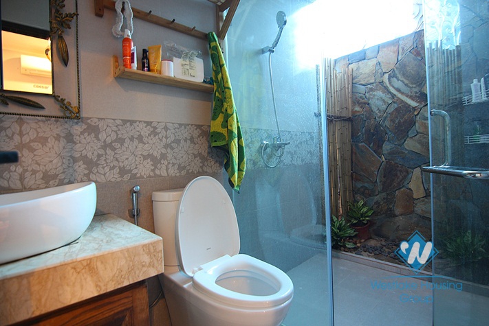 Gorgeous swimming pool garden villa for rent in Tay Ho