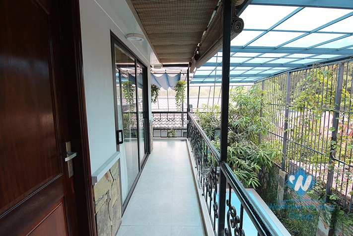 Gorgeous swimming pool garden villa for rent in Tay Ho