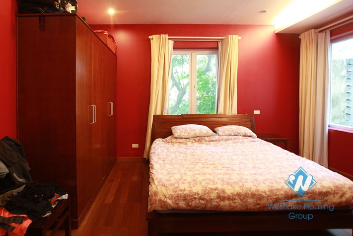 Apartment with a large terrace for rent in Xuan Dieu alley, Tay Ho