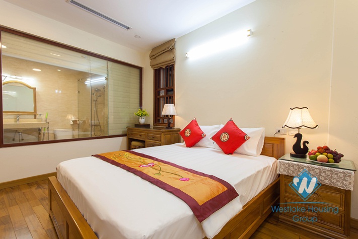 New serviced apartment with 2 big bedrooms for rent on Thuy Khue, Tay Ho