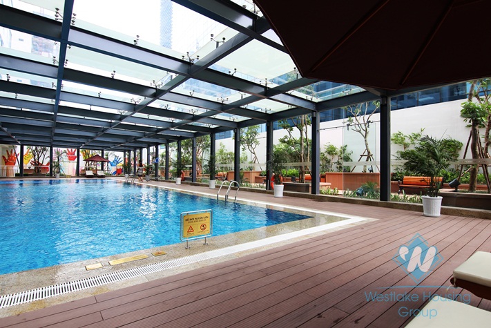 Waiting to be funished apartment for rent in Vinhomes Nguyen Chi Thanh, Ha Noi