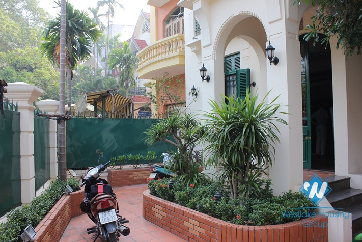 House with nice garden for rent in To Ngoc Van, Tay Ho, Hanoi