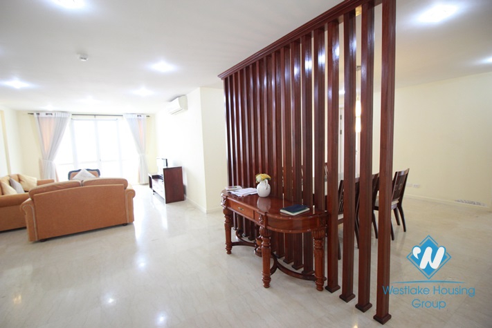 Nice and big size apartment for rent in P Tower Ciputra, Tay Ho area 