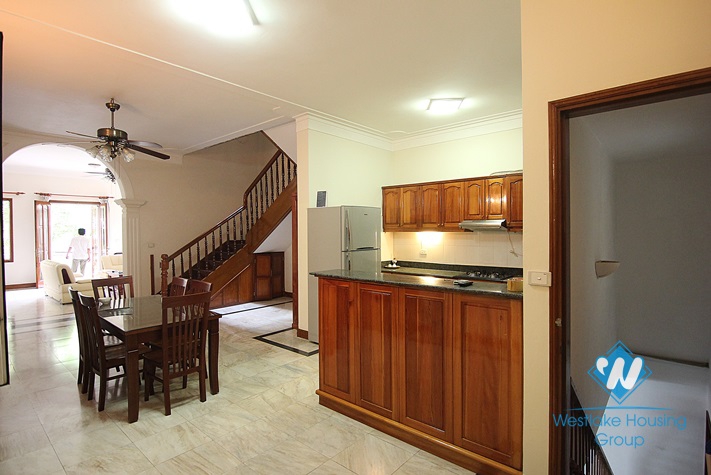 Lovely swimming pool house for rent on To Ngoc Van, Tay Ho