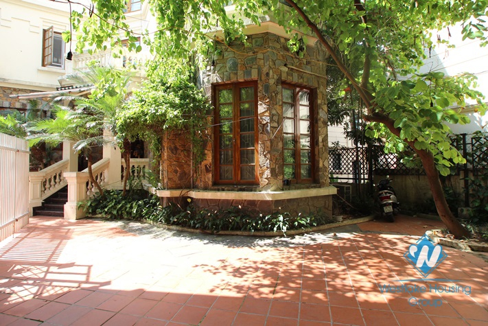 Stunning villa with large yard and garden in To Ngoc Van st, Tay Ho, Ha Noi