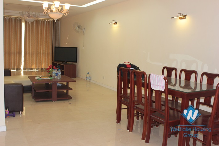 Furnished 03 bedroom apartment for rent in Ciputra, Tay Ho, Hanoi