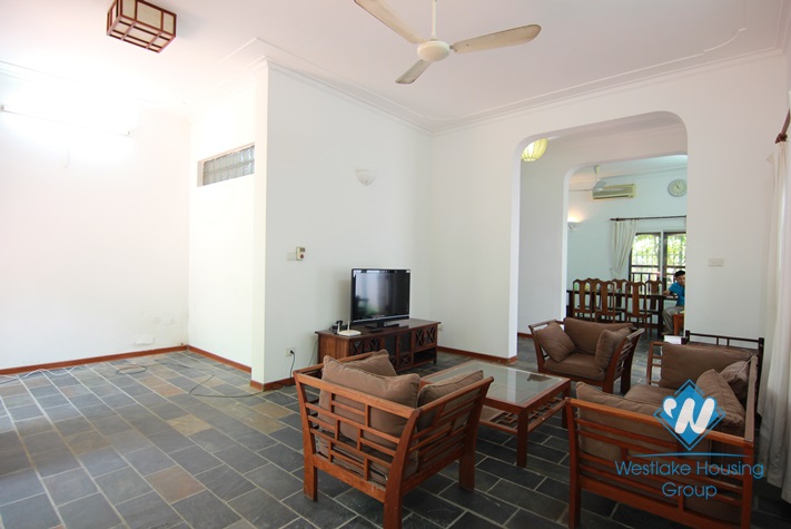 Garden house with extreme space and light for rent in Tay Ho, Ha Noi.