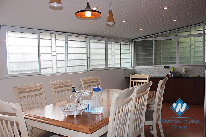 House with big garden for rent in An Duong, Tay Ho, Ha Noi