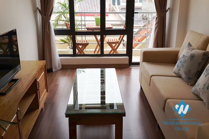 Separate 01 bedroom apartment for rent in Hoang Quoc Viet St, Cau Giay District, Hanoi.