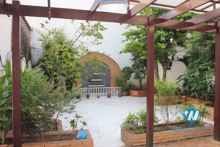 House with nice garden for rent in To Ngoc Van, Tay Ho, Hanoi