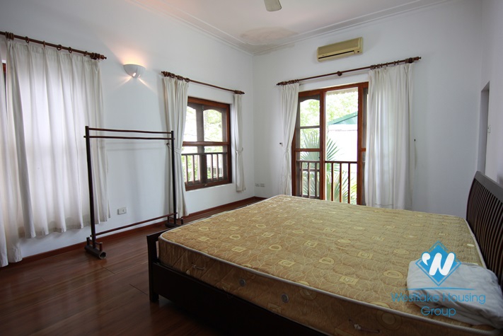 Garden house with extreme space and light for rent in Tay Ho, Ha Noi.