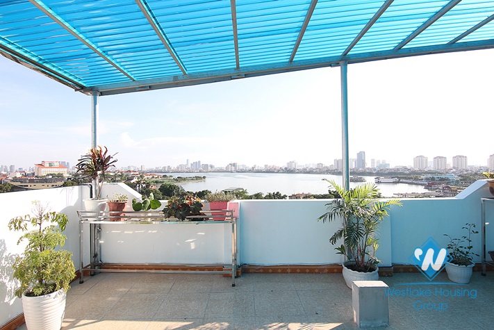 New one bedroom apartment with lake view for rent in Tay Ho area 