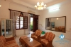 Small house with lake view available for rent on Au Co street, Tay Ho, Hanoi, fully furnished.