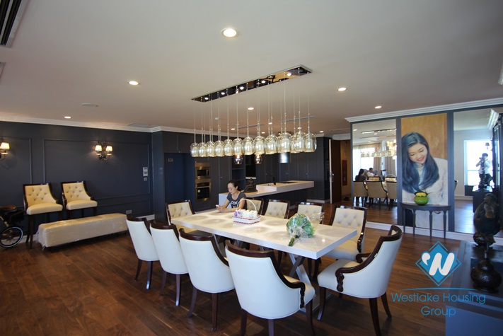 Elegant apartment with 4 bedrooms for rent in L Tower ciputra, Tay Ho area 