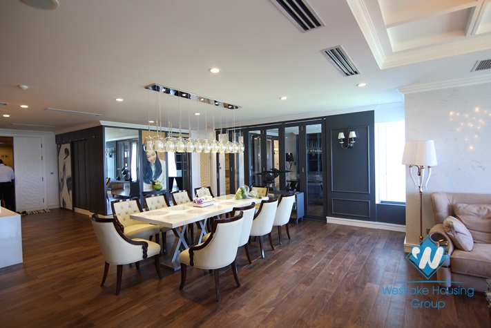 Elegant apartment with 4 bedrooms for rent in L Tower ciputra, Tay Ho area 
