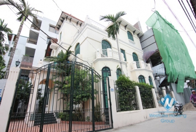 French style house with lake view terrace for rent in Westlake Tay ho, Hanoi, Vietnam