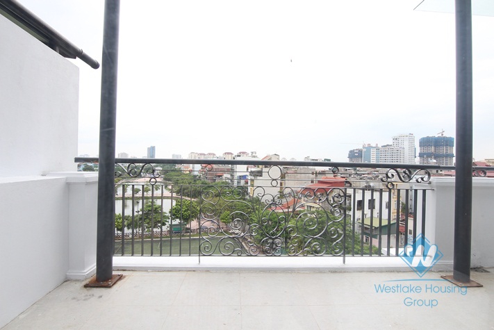Good studio apartment with large balcony for rent in Tay Ho.