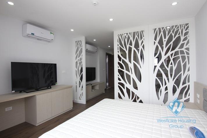 Good studio apartment with large balcony for rent in Tay Ho.