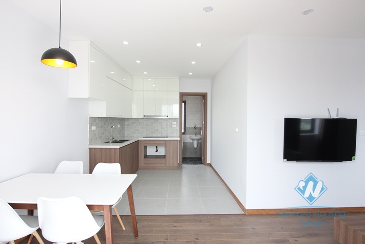 Big terace with Water Park view apartment for rent in Tay Ho, Hanoi.