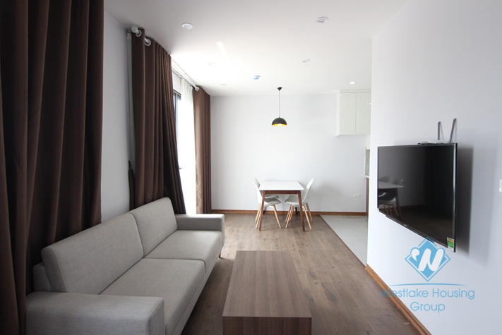 Big terace with Water Park view apartment for rent in Tay Ho, Hanoi.