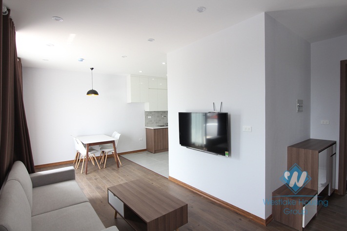 Big terace with Water Park view apartment for rent in Tay Ho, Hanoi.