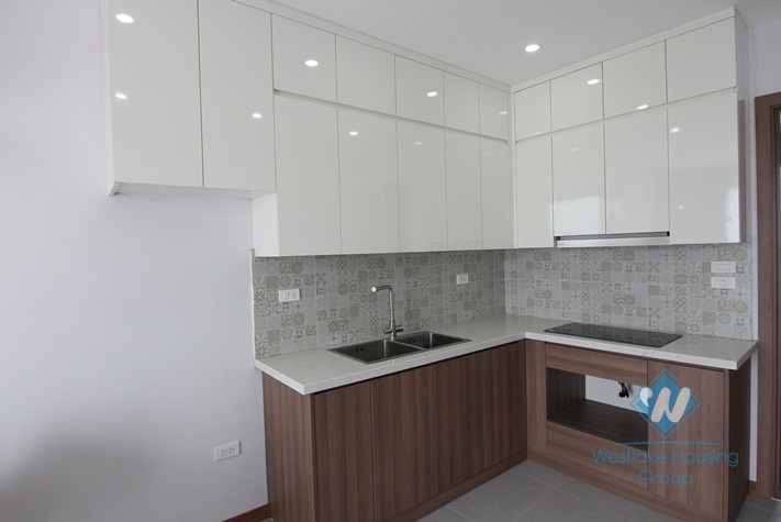 Big terace with Water Park view apartment for rent in Tay Ho, Hanoi.