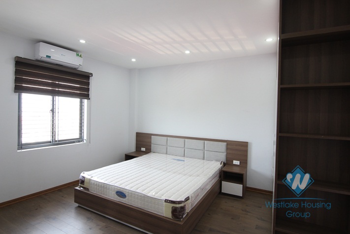 Big terace with Water Park view apartment for rent in Tay Ho, Hanoi.