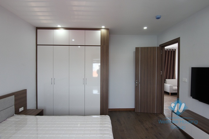 Big terace with Water Park view apartment for rent in Tay Ho, Hanoi.