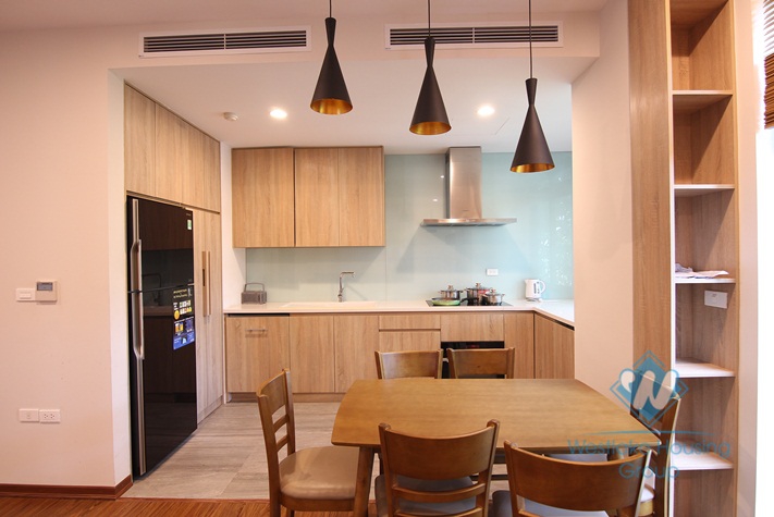 02 nice bedrooms apartment with modern design for rent in Tay Ho, Hanoi.