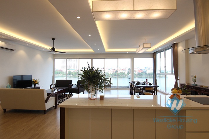 Super lakeview morden aparment for rent in Tay Ho, Hanoi.