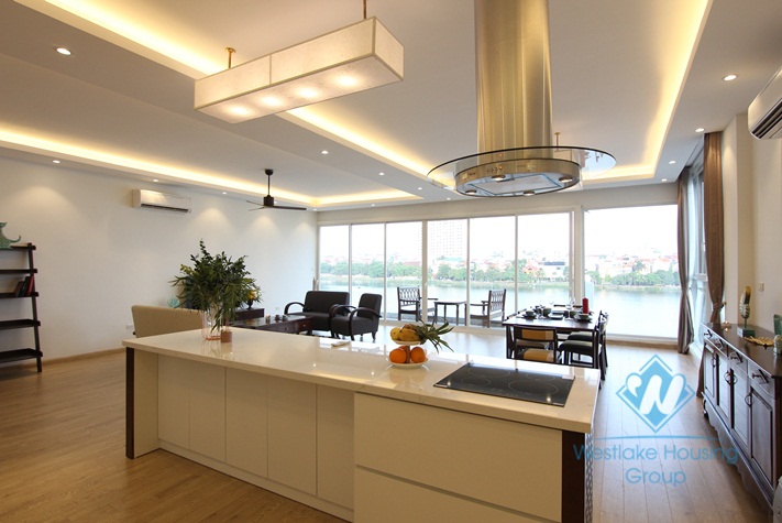 Super lakeview morden aparment for rent in Tay Ho, Hanoi.