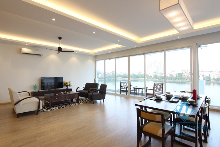 Super lakeview morden aparment for rent in Tay Ho, Hanoi.