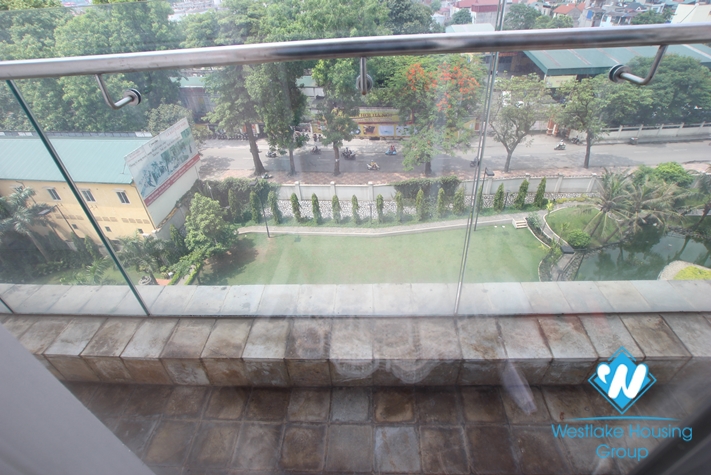 Apartment with simple furniture available for rent in Golden Westlake, Tay Ho, Hanoi.